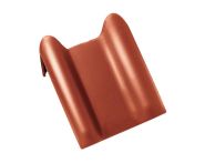 Braas Rubin 13V Pult-Doppelwulstziegel (8212616) Seidenmatt Herbstrot