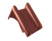 Braas Rubin 13V Pultortgangziegel links (8212506) Seidenmatt Kastanie