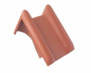 Braas Rubin 13V Pultortgangziegel links (8212500) Matt Naturrot