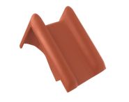 Braas Rubin 13V Pultortgangziegel links (8212503) Matt Kupferrot