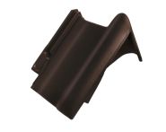 Braas Rubin 13V Pultortgangziegel rechts (8212446) Seidenmatt Teak