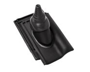 Braas Rubin 13V Ton-Antennenziegel (8229121) Matt Anthrazit