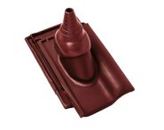 Braas Rubin 13V Ton-Antennenziegel (8229111) Seidenmatt Rotbuche