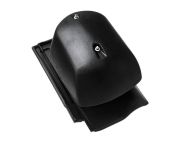 Braas Rubin 13V DuroVent Premium Lüfter DN 150 (8228119) Seidenmatt MN-tiefschwarz