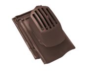 Braas Rubin 13V Ton-Sanilüfter (8228646) Seidenmatt Teak