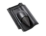 Braas Rubin 13V Ton-Solar-/Kabeldurchgang (8229349) Seidenmatt Royalgrau