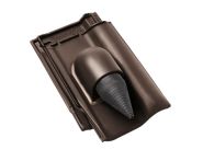 Braas Rubin 13V Ton-Solar-/Kabeldurchgang (8229346) Seidenmatt Teak