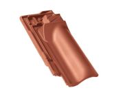 Braas Rubin 13V Firstanschlussziegel halb (8209403) Matt Kupferrot