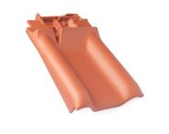 Braas Rubin 13V Firstanschluss-Ortgang links (8209200) Matt Naturrot