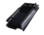 Braas Rubin 13V Firstanschluss-Ortgang rechts (8209147) Hochglanz Brillantschwarz