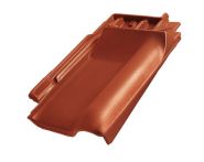 Braas Rubin 13V Firstanschluss-Ortgang rechts (8209116) Seidenmatt Herbstrot