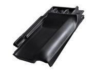 Braas Rubin 13V Firstanschluss-Ortgang rechts (8209119) Seidenmatt Tiefschwarz