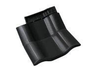 Braas Rubin 9V Knick-Doppelwulstziegel (8614814) Seidenmatt tiefschwarz