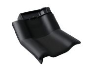 Braas Rubin 9V Knick-Ortgangziegel links (8614414) Seidenmatt tiefschwarz