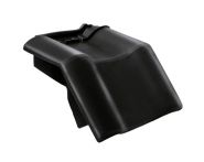 Braas Rubin 9V Mansard-Ortgangziegel links (8614214) Seidenmatt tiefschwarz