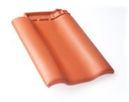 Braas Rubin 9V Ortgangziegel links (8610100) Matt naturrot