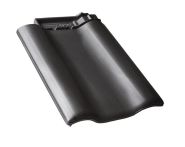 Braas Rubin 9V Ortgangziegel links (8610149) Seidenmatt royalgrau