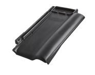 Braas Rubin 9V Ortgangziegel rechts (8610049) Seidenmatt royalgrau