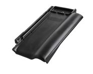 Braas Rubin 9V Ortgangziegel rechts (8610014) Seidenmatt tiefschwarz