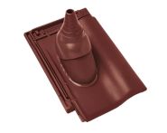 Braas Rubin 9V Ton-Antennenziegel (8629140) Matt lavarot