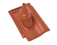 Braas Rubin 9V Ton-Antennenziegel (8629103) Matt kupferrot