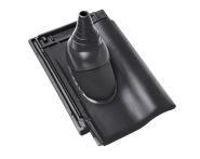 Braas Rubin 9V Ton-Antennenziegel (8629149) Seidenmatt royalgrau