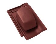 Braas Rubin 9V Ton-Sanilüfter geschlossen (8629040) Matt lavarot