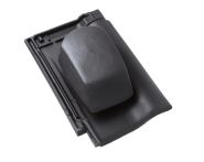 Braas Rubin 9V Ton-Sanilüfter geschlossen (8629049) Seidenmatt royalgrau