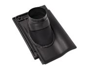 Braas Rubin 9V Ton-Abgasrohrdurchgang (8628708) Matt anthrazit