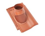 Braas Rubin 9V Ton-Abgasrohrdurchgang (8628700) Matt naturrot