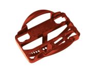 Braas Sicherheitsstufe mit integriertem Bügel Aluminium (574515) tiefrot