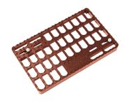 Braas Sicherheitstritt Aluminium 41 X 25 cm (506022) kastanienbraun