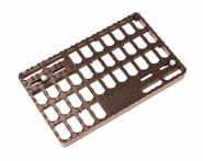 Braas Sicherheitstritt Aluminium 41 X 25 cm (506023) teak