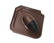 Braas Smaragd Ton-Solardurchgang (7014293) teak