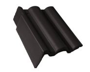 Braas Taunus Pfanne Giebelstein Ausstich 88 mm links (5610183) Star Matt granit