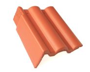 Braas Taunus Pfanne Giebelstein Ausstich 88 mm links (5610185) Star Matt klassisch-rot