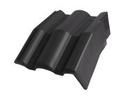 Braas Taunus Pfanne Mansard-Giebelstein rechts (5612080) Star Matt schiefergrau