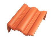 Braas Taunus Pfanne Pult-Giebelstein links (5604685) Star Matt klassisch-rot