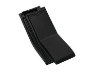 Braas Turmalin halber Knickziegel (9214619) tiefschwarz