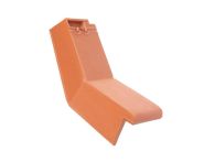 Braas Turmalin halber Knick-Ortgang links (7414400) naturrot