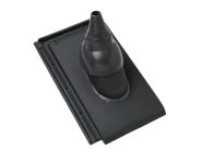 Braas Turmalin Ton-Antennenziegel (9229119) tiefschwarz