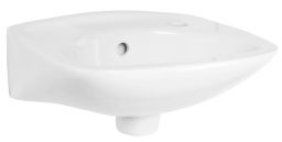 Conmetall Handwaschbecken Ronda 36 cm - Rechts - Weiss