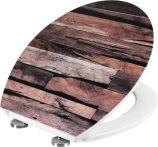 Conmetall WC-Sitz Struktur-Motiv Zeder - Duroplast