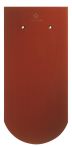 CREATON BIBER KLASSIK Flächenziegel Rundschnitt NUANCE weinrot engobiert - Tondachziegel