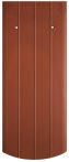 Creaton PROFIL - Sächsische Biber Flächenziegel 15,5x38 cm 12 mm, Segmentschnitt NUANCE | kupferrot | Tondachziegel