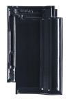 CREATON TITANIA Flächenziegel FINESSE schwarz glasiert - Tondachziegel