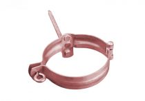 Kupfer Fallrohrschelle mit Schlagstift - 7-teilig 87 mm Durchmesser