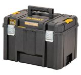 DeWALT DWST83346-1 robuste Werkzeugbox TSTAK-VI tief Schutzklasse IP54 mit herausnehmbarer Trage