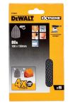 DeWALT EXTREME Schleifgitter Universal Longlife 100 x 150 mm dreieckig K 80G - 5er Pack!