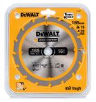 DeWALT Hand-Kreissägeblatt Ø 165 x 20 mm / 16 WZ - für Akku-Handkreissägen